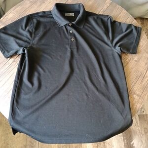 Light weight black mens  button down shirt